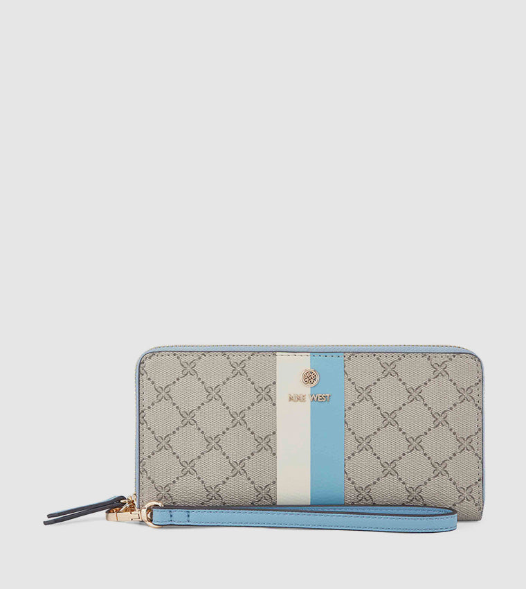 LINNETTE ZIPPER WRIST WALLET BEIGE