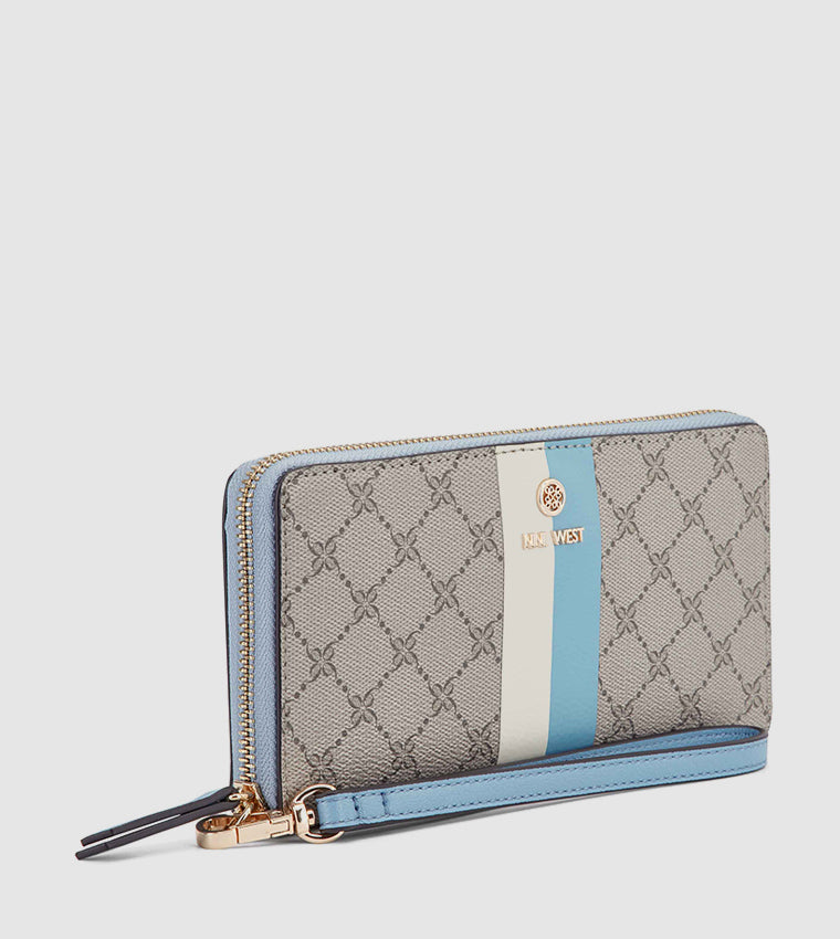 LINNETTE ZIPPER WRIST WALLET BEIGE